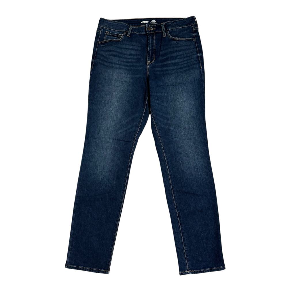 Old Navy 5 Pair Lot Jeans & Pixie Pants Power Straight & Slim High Rise Size 12